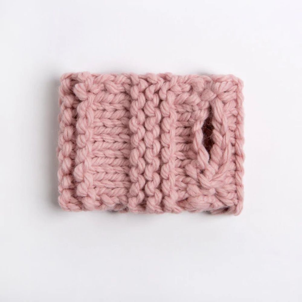 Wool Couture - Ribbed Cup Cosy Knitting Kit - Rose Quartz